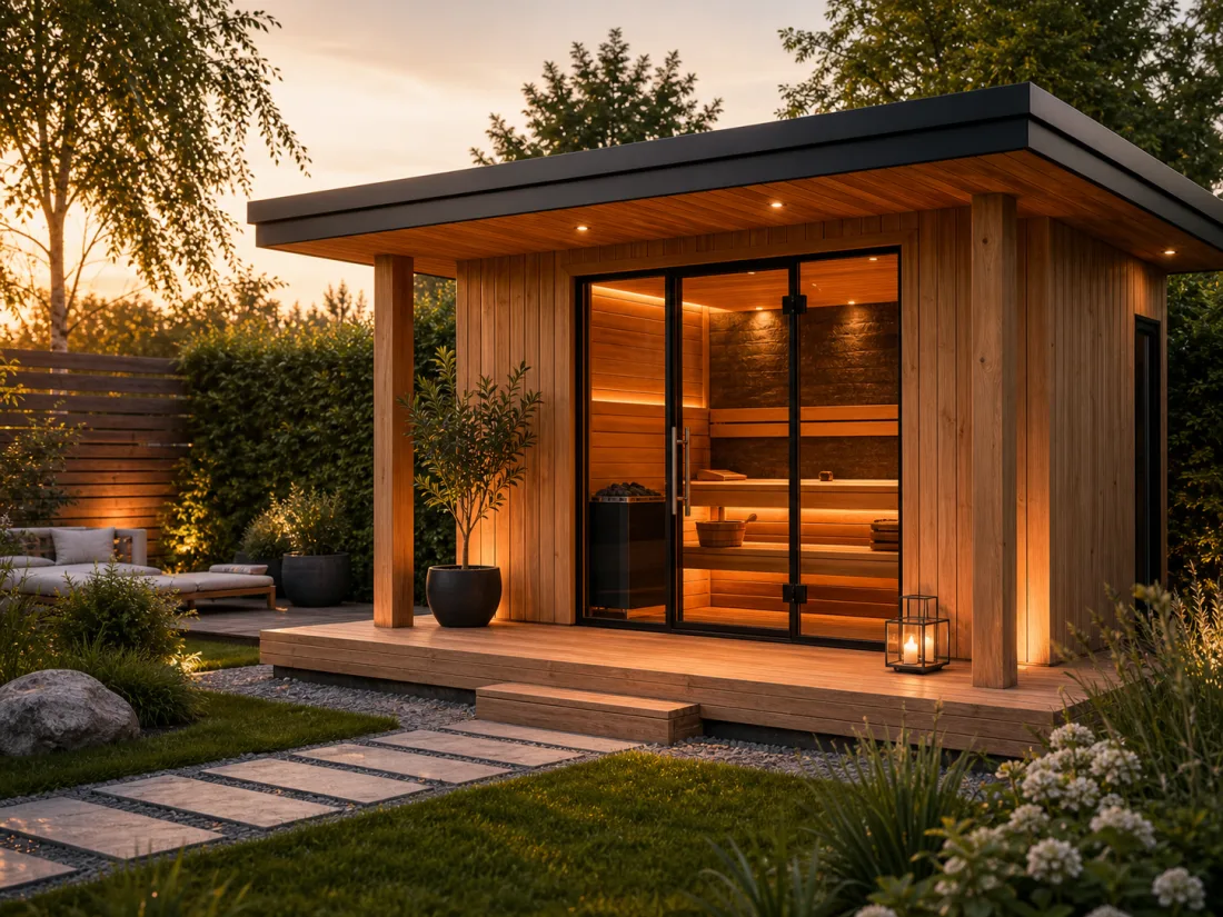 Saunahaus outdoor: Gartensauna mit Raum und Komfort planen mit passender Sauna-Lösung